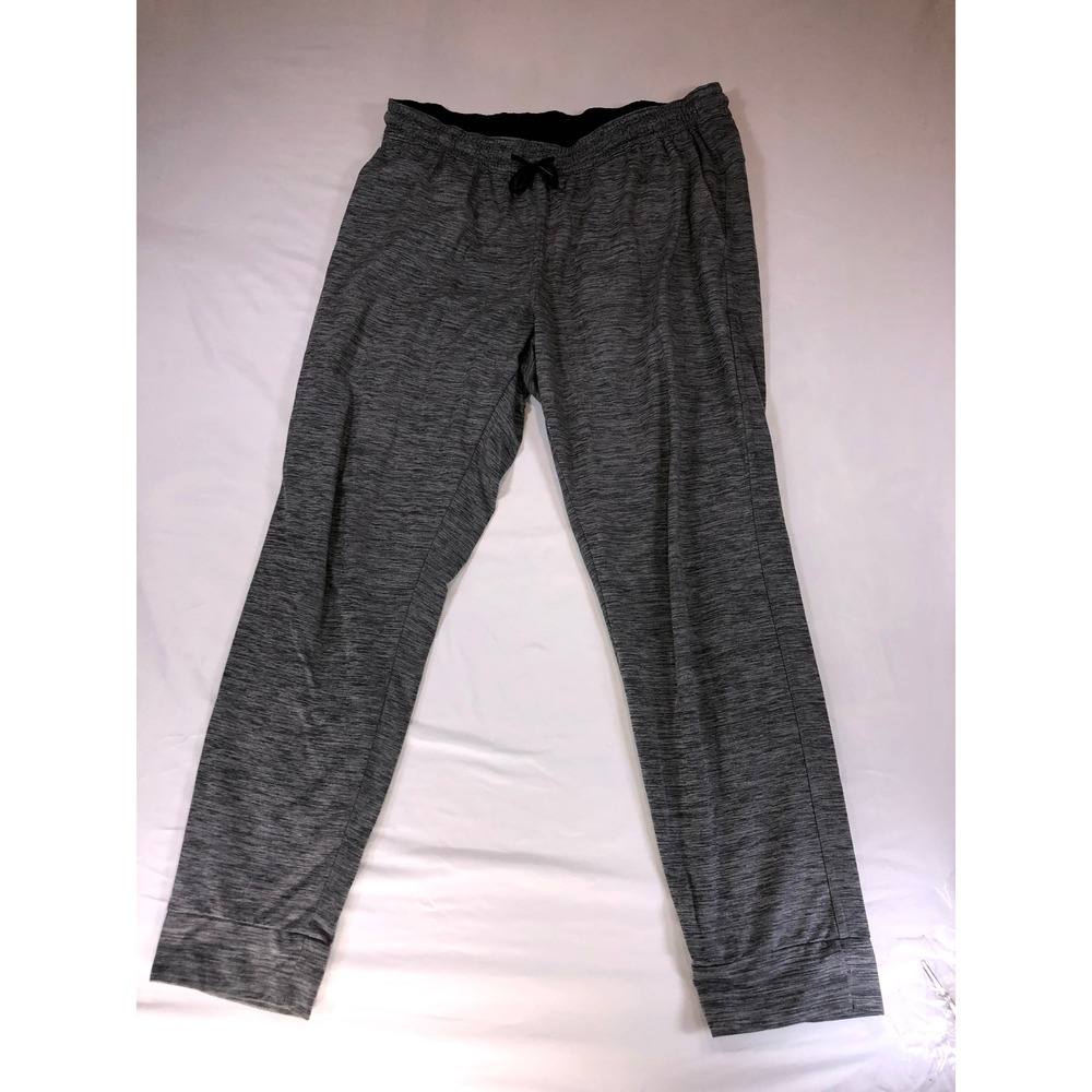 Zella Pyrite Knit Joggers Mens Medium Gray Space Dye Athletic Sweatpants Pockets